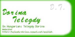 dorina telegdy business card